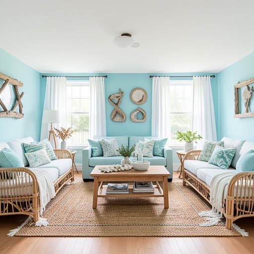 Coastal interior design example