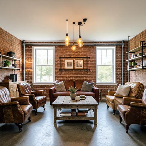 Industrial interior design example